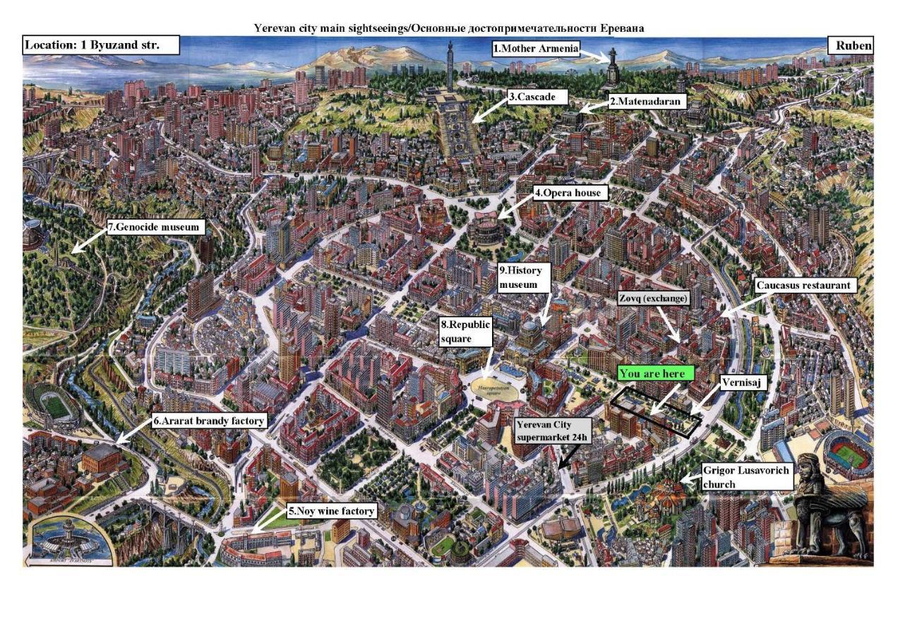 Vernisaj Apt At Republic Square & Ruben Tours Yerevan Exterior photo
